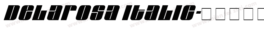 Delarosa Italic字体转换